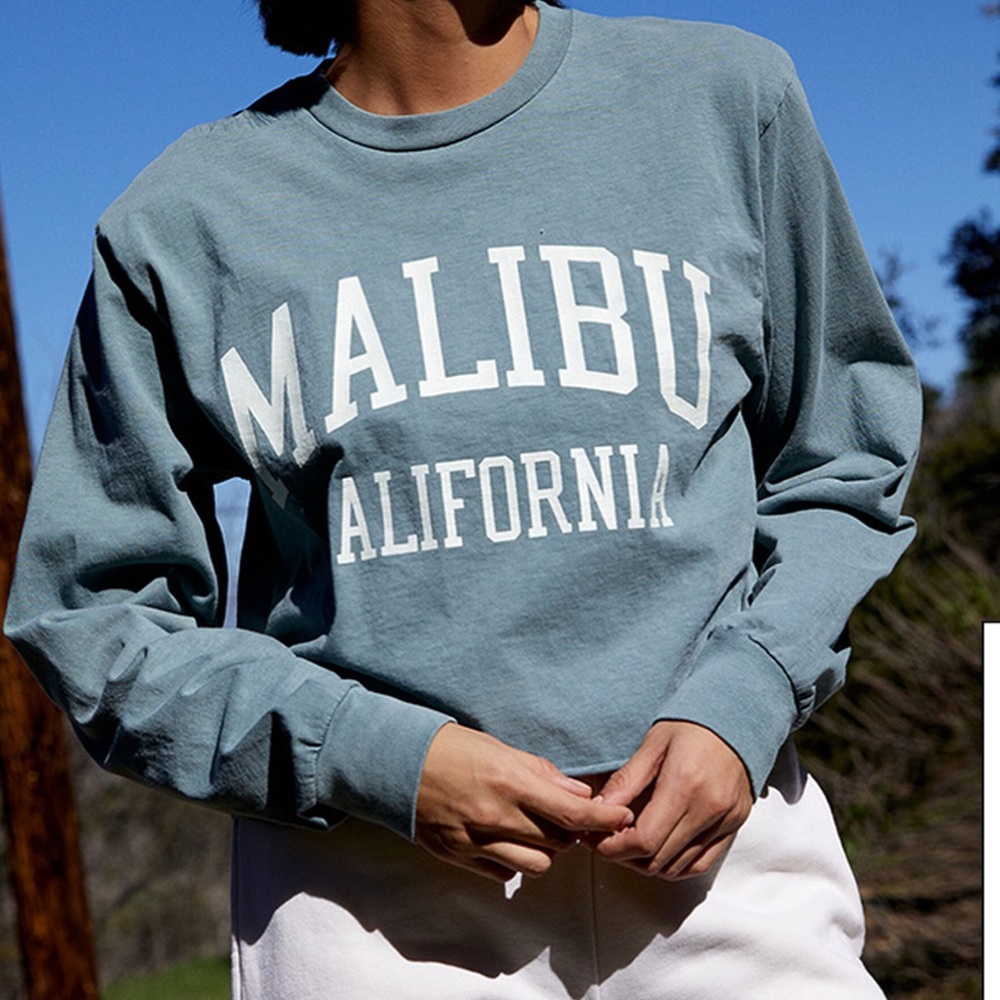 Malibu Long Sleeve Cropped Shirt